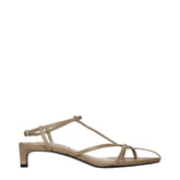 Jil Sander Beige Leather Flat Sandals - EU35/US5