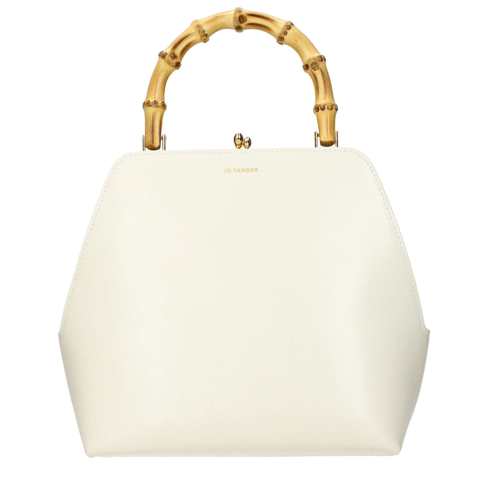 Bolsa de couro bege Jil Sander