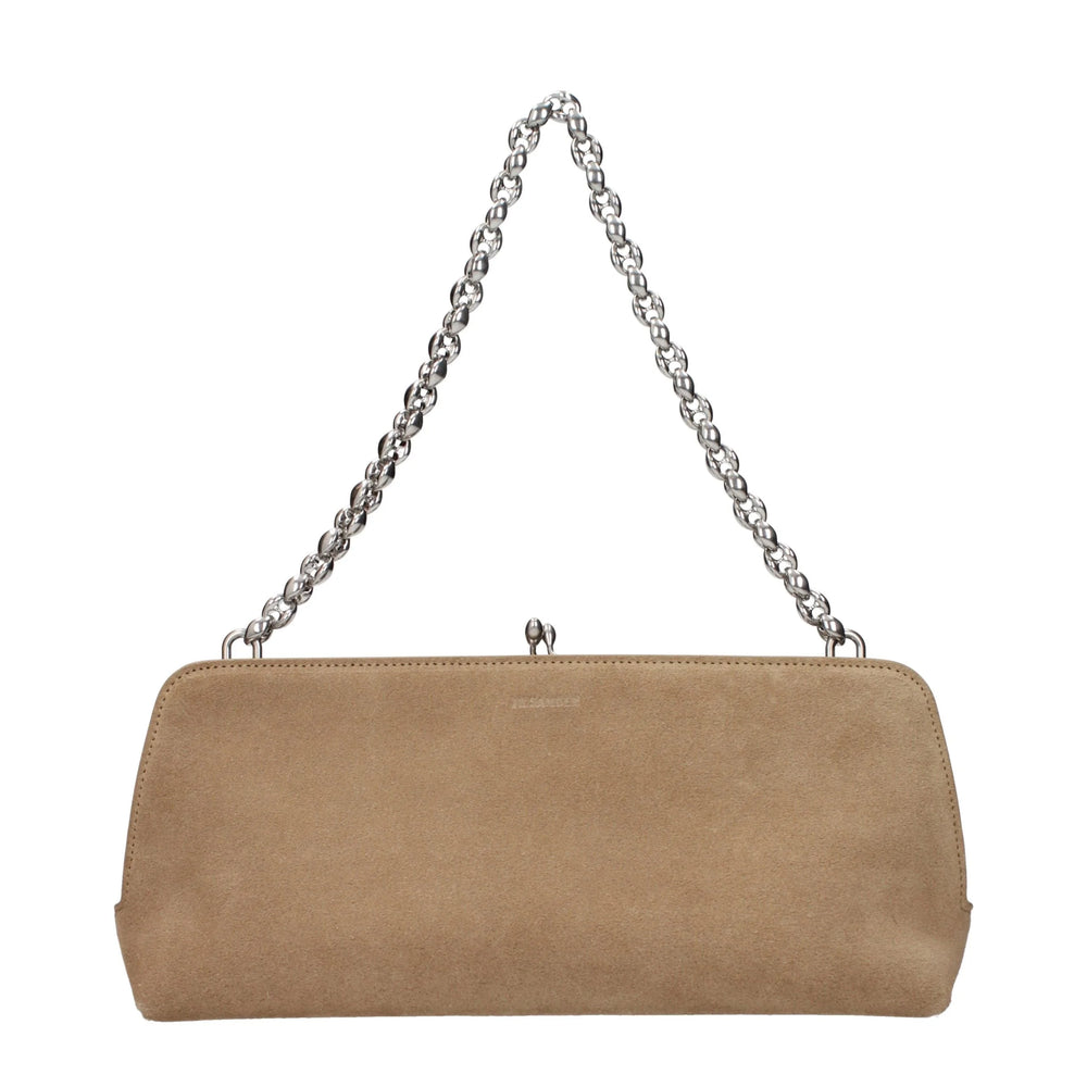 Jil Sander Beige Leather Handbag