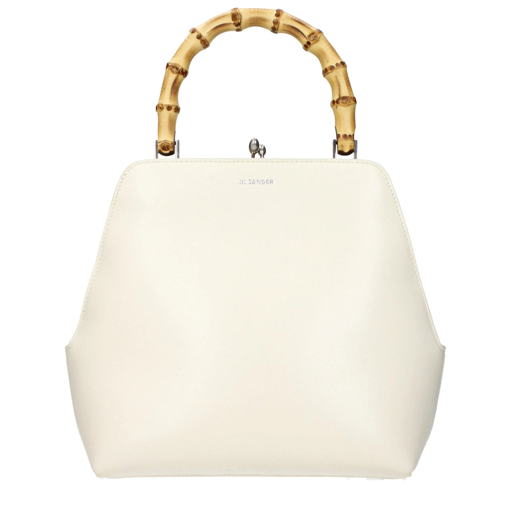 Jil Sander Beige Leather Handbag