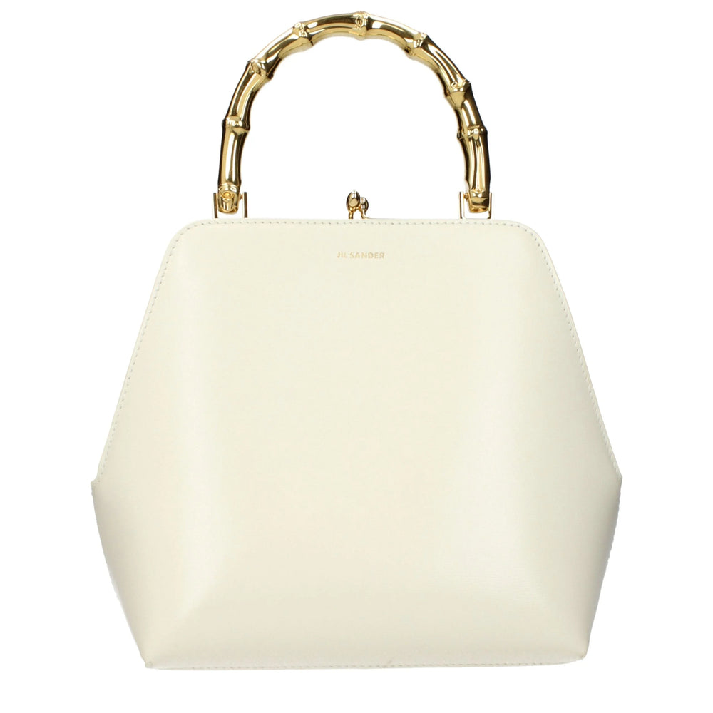 Jil Sander Beige Leather Handbag