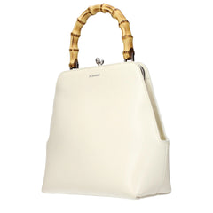 Jil Sander Beige Leer Handtas