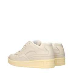 Jil Sander Beige Leather Low Top Sneakers