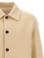 Jil Sander Beige Virgin Wool Coat - IT50 | L