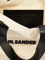 Jil Sander Bicolor Cotton Tote Bag