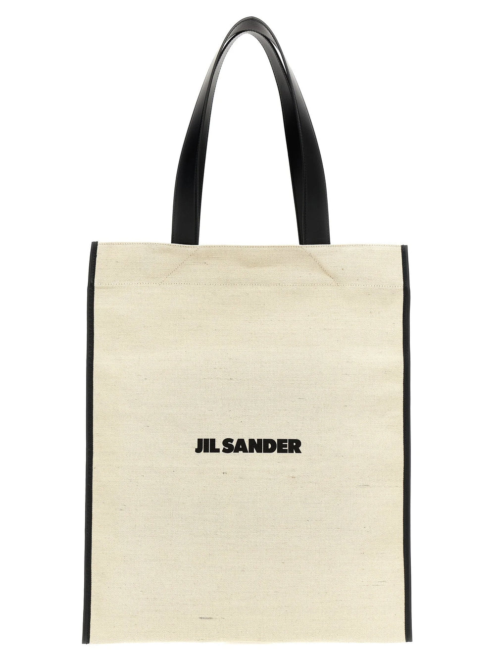Jil Sander Bicolor Cotton Tote Bag