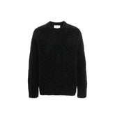 Jil Sander Black Alpaca Leather Sweater - IT50 | L
