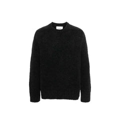 Jil Sander Black Alpaca Leather Sweater - IT50 | L