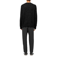Jil Sander Black Alpaca Leather Sweater - IT50 | L