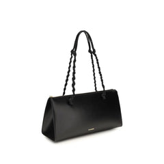 Jil Sander Black Calf Leather Bos Taurus Handbag