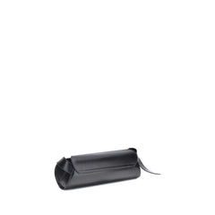 Jil Sander Black Calf Leather Bos Taurus Shoulder Bag