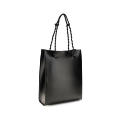 Jil Sander Black Calf Leather Bos Taurus Shoulder Bag
