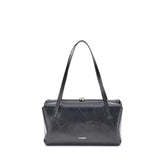 Jil Sander Black Calf Leather Bos Taurus Shoulder Bag