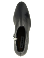 Jil Sander Black Calfskin Ankle Boots