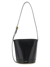 Sac bandoulière en veau noir Jil Sander