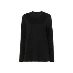 Jil Sander Black Cotton Long Sleeve T-Shirt - XS