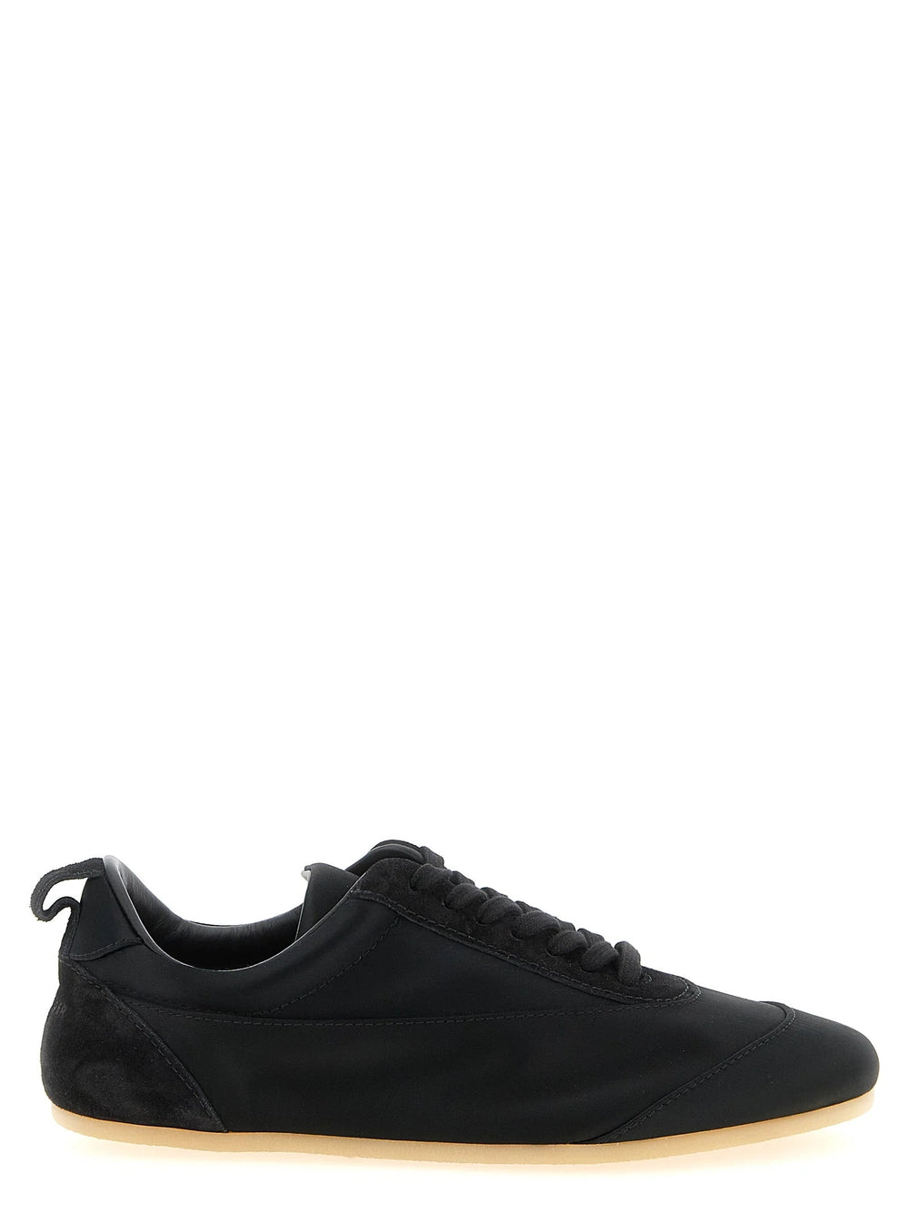 Jil Sander Black Cotton Low Top Sneakers