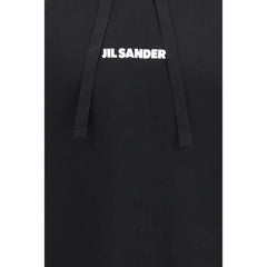 Jil Sander Schwarze Baumwoll-Sweatjacke