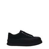 Jil Sander Black Fabric Platform Sneakers - EU45/US12