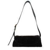 Jil Sander Black Fur Crossbody Bag