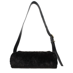 Jil Sander Black Fur Crossbody Bag