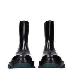 Jil Sander Black Leather Ankle Boots