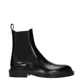 Jil Sander Black Leather Ankle Boots