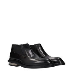 Jil Sander Black Leather Ankle Boots