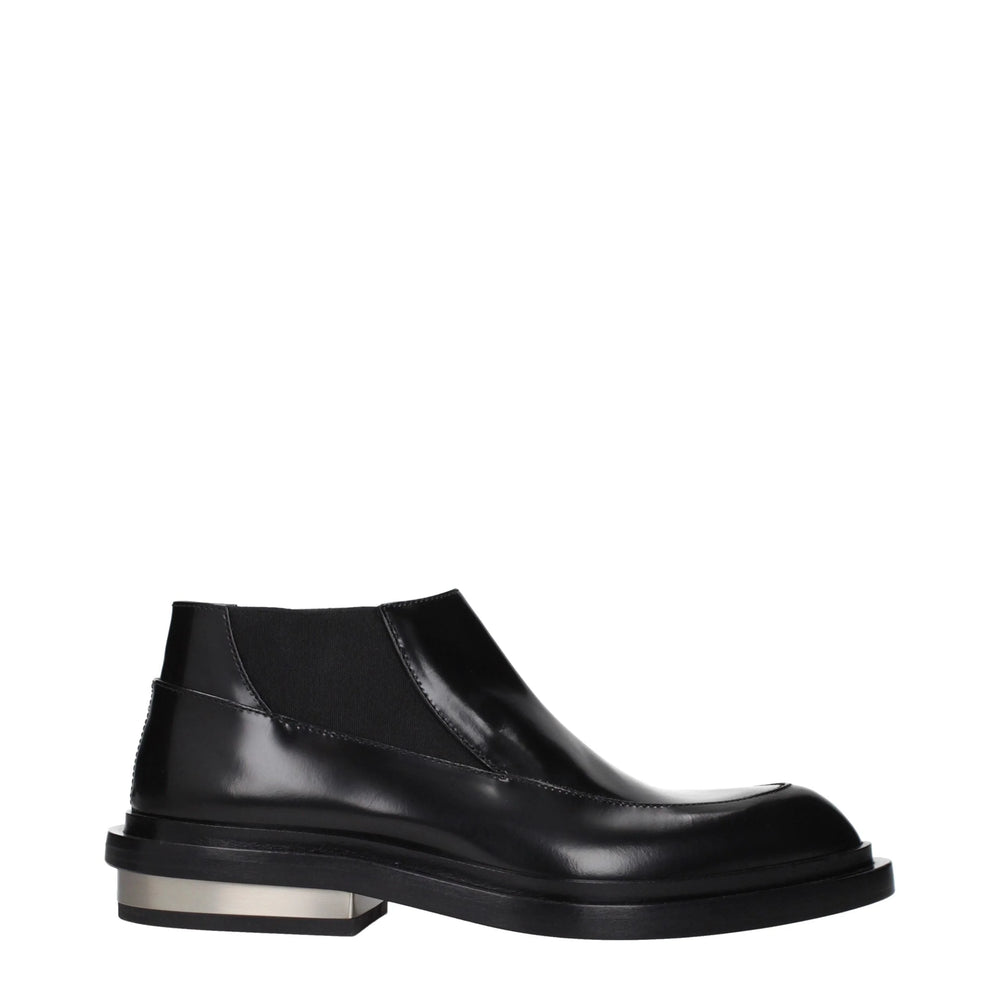 Jil Sander Black Leather Ankle Boots