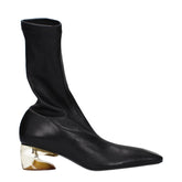 Jil Sander Black Leather Ankle Boots - EU36/US6