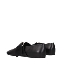 Jil Sander Black Leather Ballet Flats