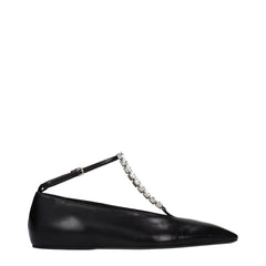 Jil Sander Black Leather Ballet Flats - EU40/US10
