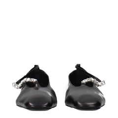 Jil Sander Black Leather Ballet Flats - EU40/US10
