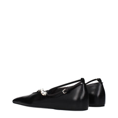 Jil Sander Black Leather Ballet Flats - EU40/US10