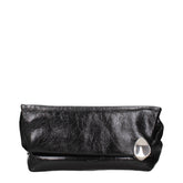 Jil Sander Black Leather Clutch Bag