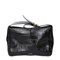 Jil Sander Black Leather Crossbody Bag