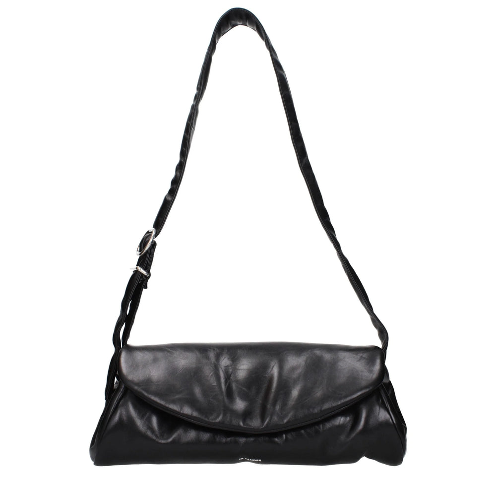 Jil Sander Black Leather Crossbody Bag