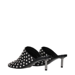 Jil Sander Black Leather Mules - EU38/US8