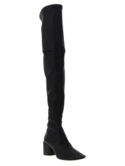 Jil Sander Black Leather Over The Knee