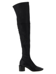 Jil Sander Black Leather Over The Knee
