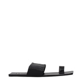 Jil Sander Black Leather Sandals
