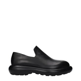 Jil Sander Black Leather Slip-On Loafers