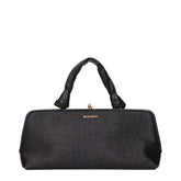 Jil Sander Black Raffia Handbag