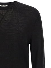 Jil Sander Black Virgin Wool Cardigan