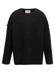 Jil Sander Black Wool Cardigan - M