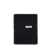 Jil Sander Black Wool Oves Aries Scarf