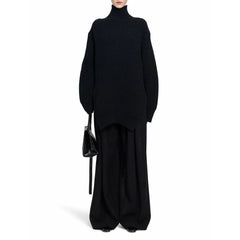 Jil Sander Black Wool Turtleneck - 38