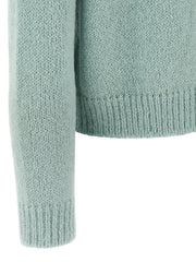 Jil Sander Blue Alpaca Leather Cardigan - 48 | M