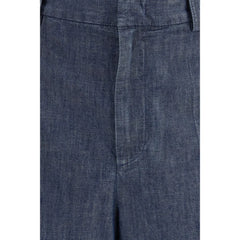Jil Sander Blue Cotton Bermuda Shorts