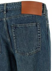 Jil Sander Blue Cotton Straight-Leg Jeans - W30